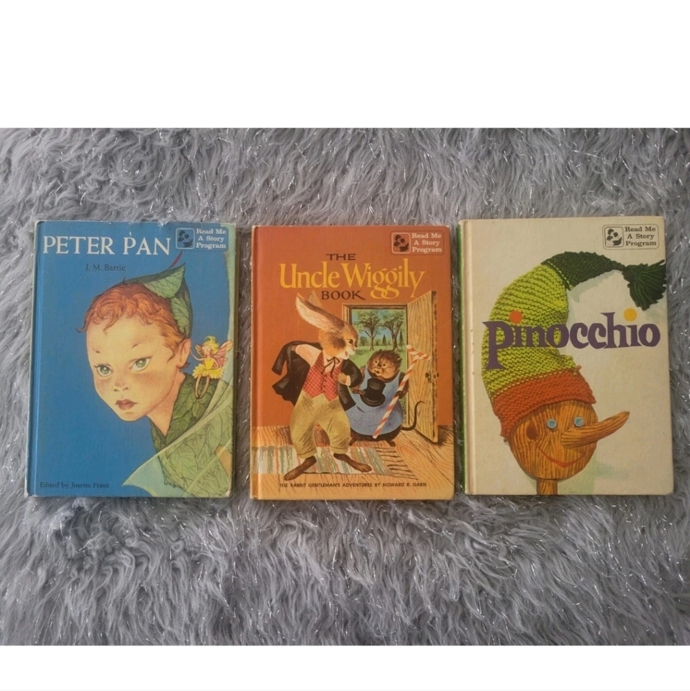Vintage Uncle Wiggily Robin Hood Peter Pan Read Me Story Program 2 Books in 1